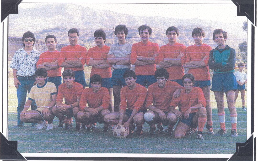 Capella. Fiestas Mayores de 1985. Equipo de Fútbol de solteros